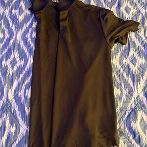 BCG Black Polo Shirt with Button Accents